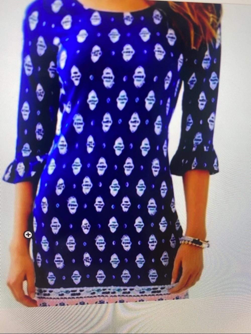 NWT Lilly Pulitzer Sophie Ruffle Dress Lapis Lazuli Glow Up engineered Medium